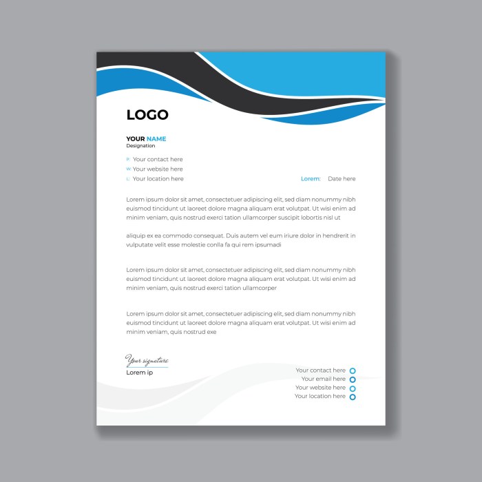 Corporate and Professional Letterhead design template, Modern Business ...