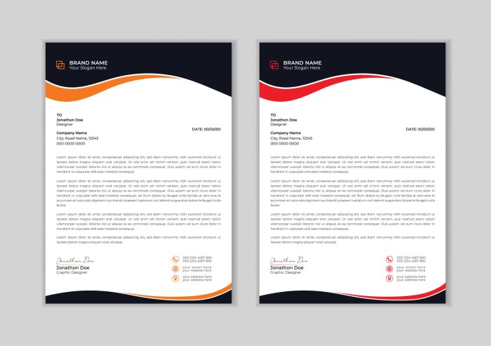 Creative and Professional letter head design template. modern corporate ...