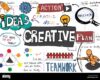 Creative Creativity Design Ideas Inspiration Innovation Concept Stock ...