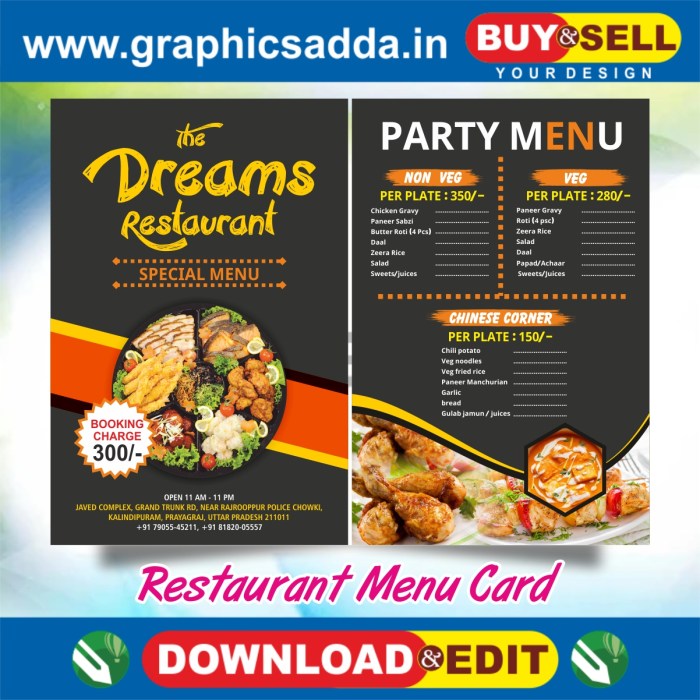 Restaurant Menu Card Design | Menu Card Design | Hotel Menu Card | Rate ...
