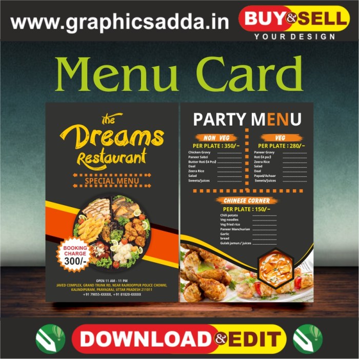 Menu Card Design | Restaurant Menu Card | Dhaba Menu Card | Menu Card ...